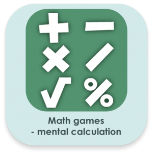 icon math games - mental calculation - android game