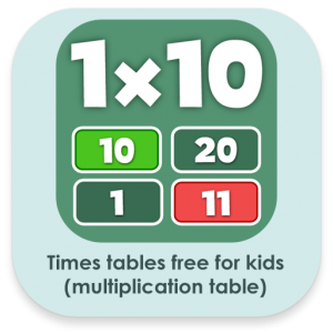 icon times tables free for kids - multiplication table - android game